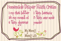 Homemade Diaper Rash Cream Free Printable