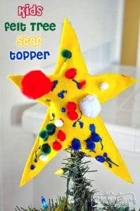 Kids Felt Christmas Tree Star Topper