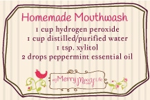 homemade mouthwash free printable