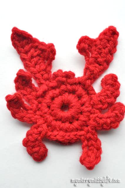 Crochet Crab Applique - Free Crochet Pattern!
