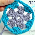 crochet granny flower motif pattern