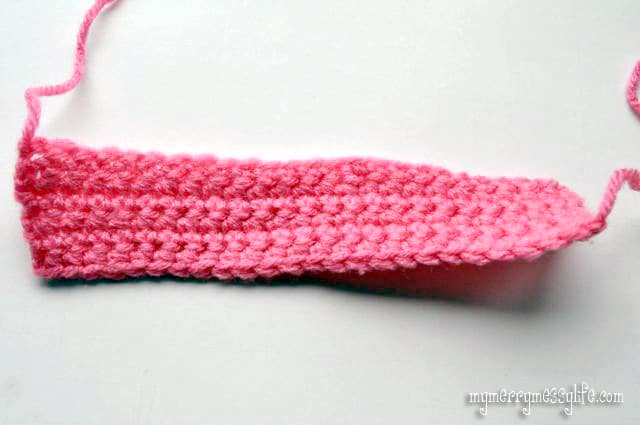 Crochet Bow Tutorial - Make a rectangle shape first