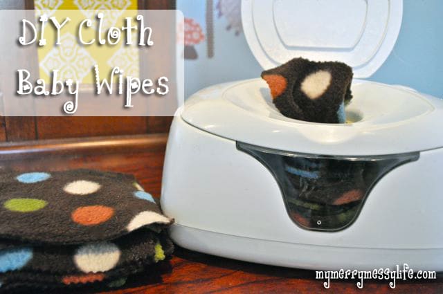 Homemade Cloth Baby Wipes