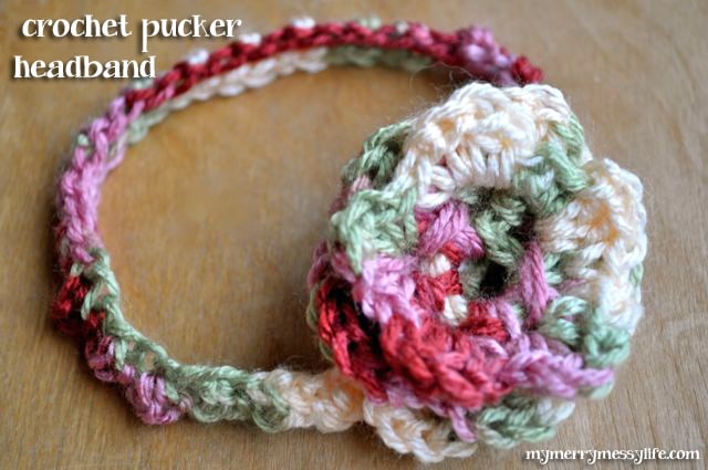 Crochet Pucker Stitch Headband - Free pattern and tutorial to make in any size!