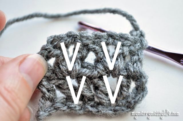 Crochet V-Stitch Tutorial