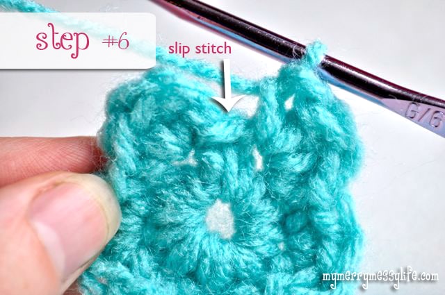 Free Crochet Pattern for an Easy, Tiny Flower - Step #6