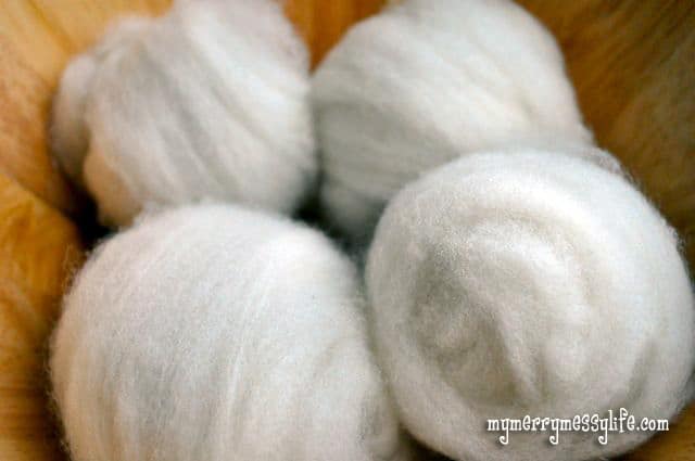 Wool Dryer Balls from Wool Roving Tutorial