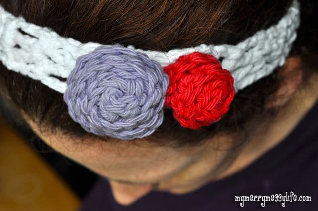 Crochet Rose Pattern - perfect to add to a headband!