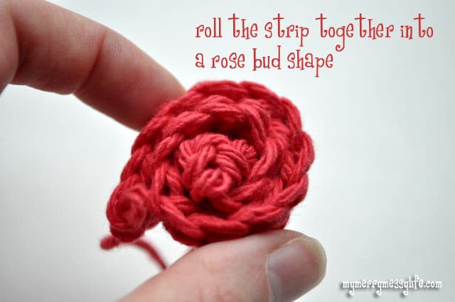 Crochet Rose Pattern and Tutorial - Step 3