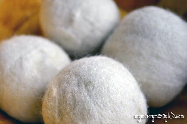 Wool Dryer Balls to Replace Fabric Softener Sheets