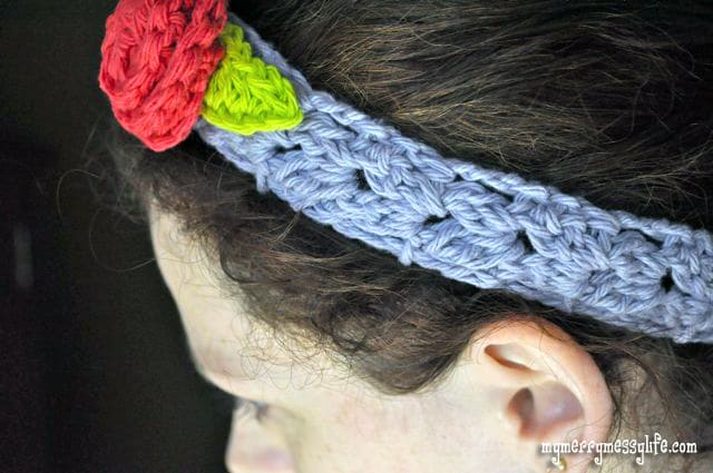 Free Crochet Pattern for a Cluster V-Stitch Headband