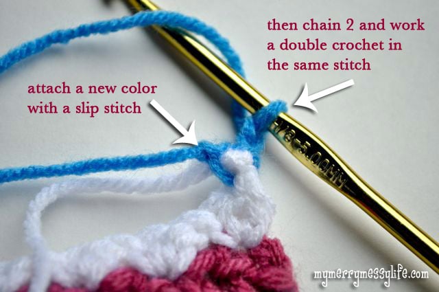 Crochet Seed Stitch Photo Tutorial - Step 1