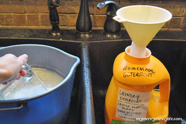 Homemade Natural Laundry Detergent using Castile Soap