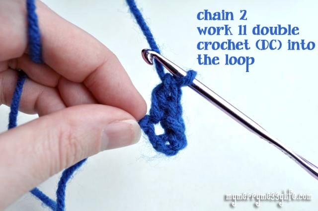 How to Crochet in the Round - A Complete Photo Tutorial for Beginners - The Finished Ring