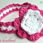 Crochet Seed Stitch Baby Girl Headband Free Pattern