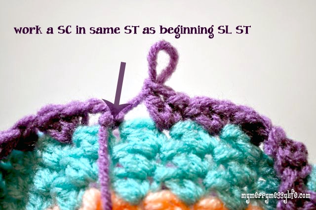 Crochet Seed Stitch Purse - How to Keep the Same Color