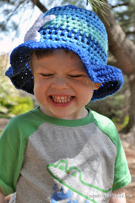 All Smiles for A Crochet Ocean Sun Hat