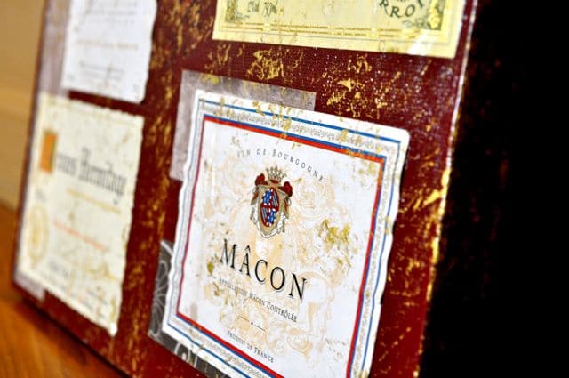 Make Your Own Custom Wall Art Using Wine Bottle Labels