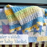 Crochet Cluster V-Stitch Baby Blanket
