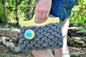 Crochet Crocodile Clutch Purse Free Pattern