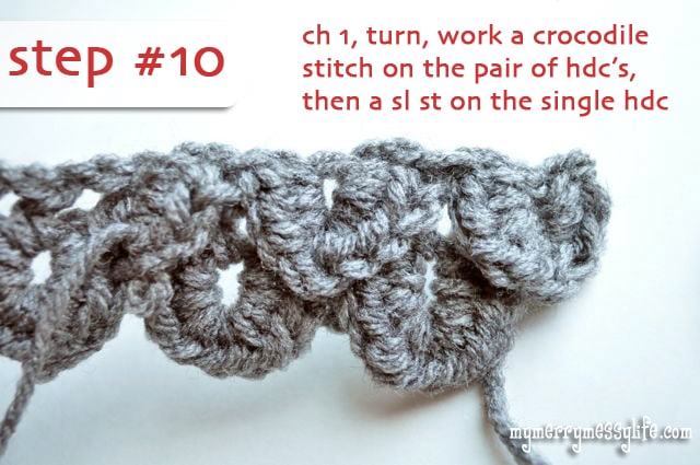 Crochet Crocodile Stitch Tutorial