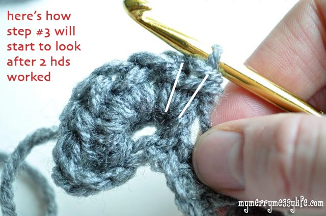 Crochet Crocodile Stitch Tutorial - Step #3