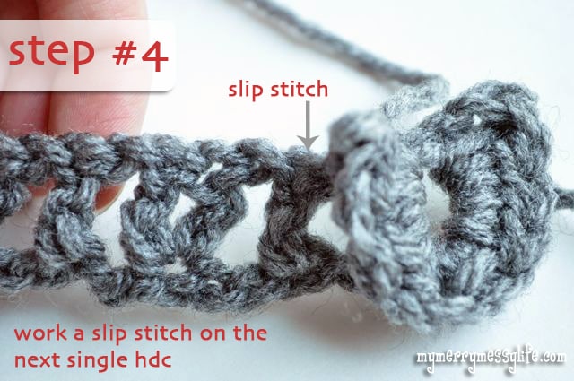Crochet Crocodile Stitch Tutorial - Step #4