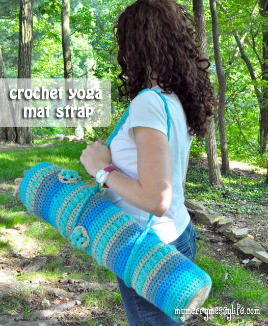 crochet yoga mat bag free pattern