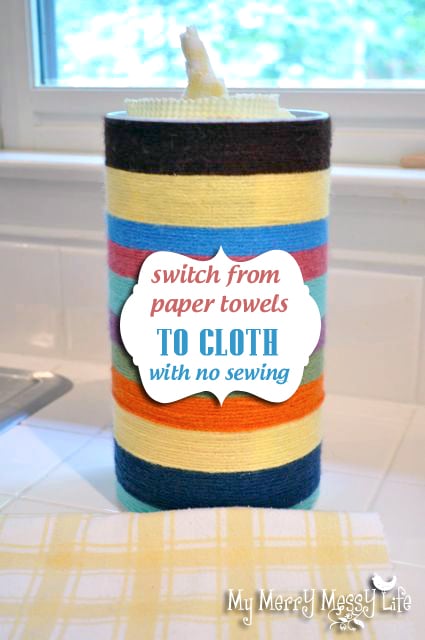 Switch from Paper Towels to Cloth with no Sewing