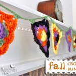 My Merry Messy Life: Crochet Granny Triangle Fall Bunting