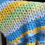 Crochet Cluster V-Stitch Baby Blanket for Beginners