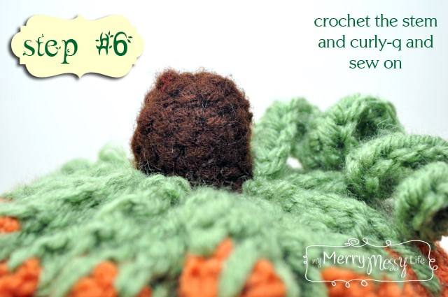 Crochet Pumpkin Pattern Step 6