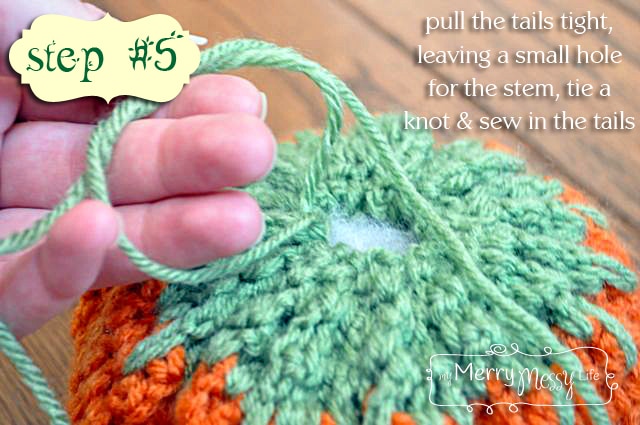 Crochet Pumpkin Pattern Step 5