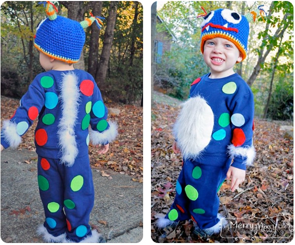 Halloween Monster Costume DIY Blue