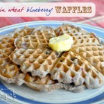 My Merry Messy LIfe: Whole Wheat, Multigrain, Blueberry Waffle Recipe