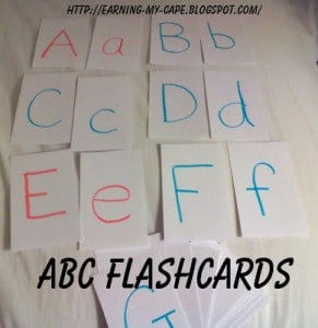 ABC Flashcards from Earning My Cape