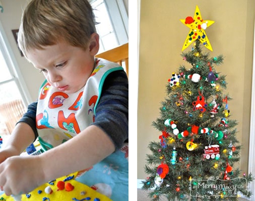 Christmas Tree Felt Star Topper Craft with Kids
