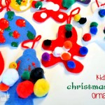 Christmas Crafts with Kids - Felt Christmas Tree Ornaments