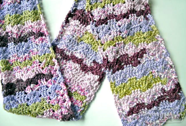 Crochet Shells and Rails Scarf - free pattern for an elegant scarf!