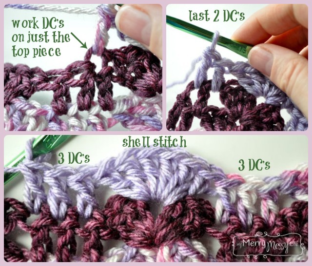 Crochet Shells and Rails Scarf Pattern - Steps and How-To