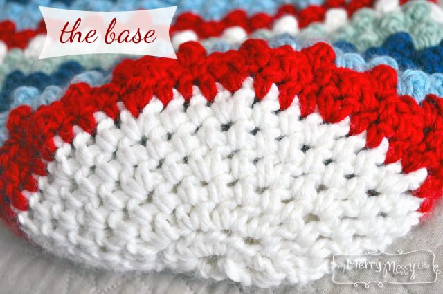 Free Crochet Baby Cocoon Pattern - the base