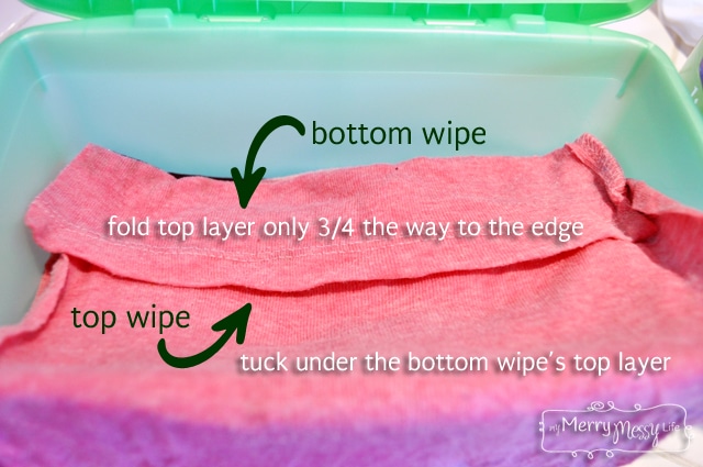 How to Fold In the Wipes