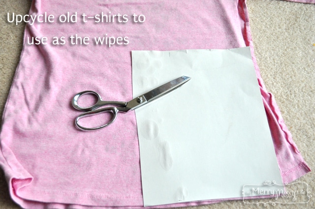 Upcycle Old T-Shirts to Use as Disinfecting Wipes