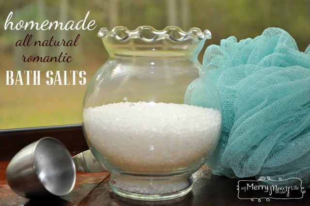 Homemade All-Natural Bath Salts for Romance