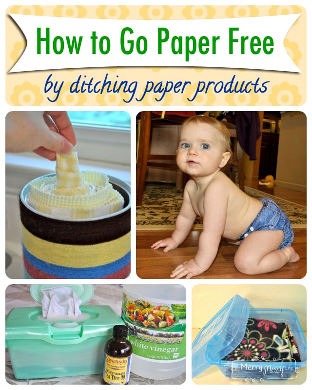 How to Go Paper Free By Ditching Paper Products in Your Home