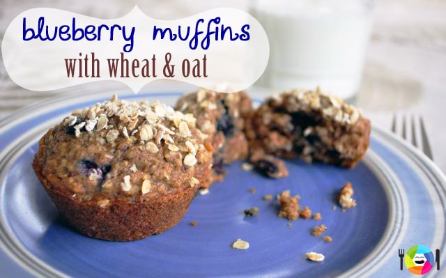 Blueberry Wheat Oat Muffins Recipe – Post at Inner Child Food