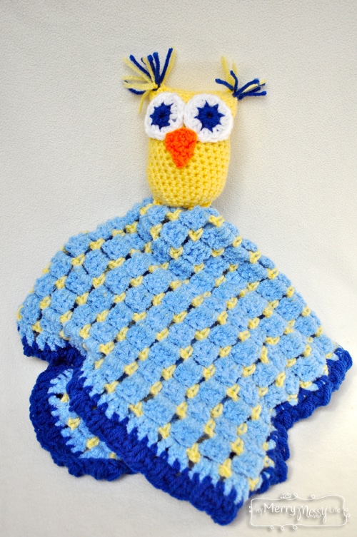 Crochet Owl Blanket Lovey - Free Pattern!