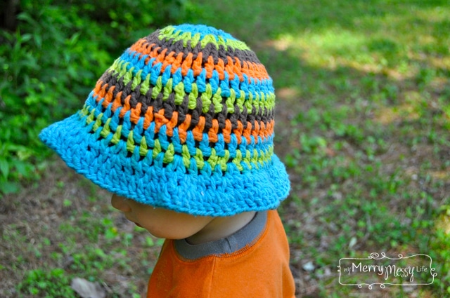 Free Crochet Sun Hat Pattern for a for Babies and Toddlers