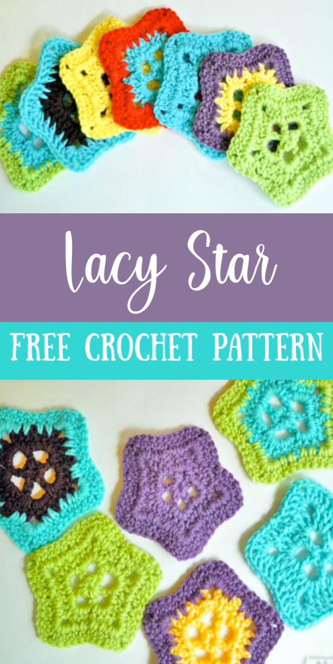 Free Crochet Pattern for a Lacy Star Appliqué