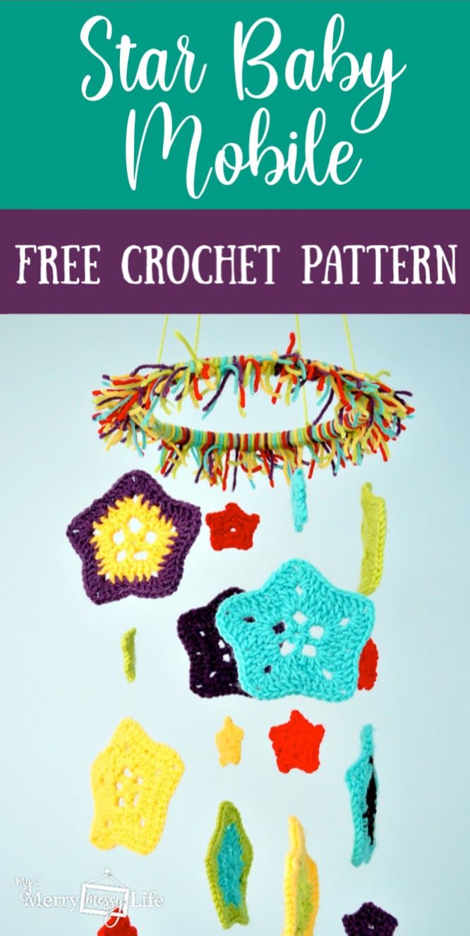 Free Crochet Pattern for a Star Baby Mobile